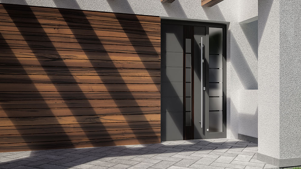 Drzwi zewnetrzne z aluminium Aluhaus
