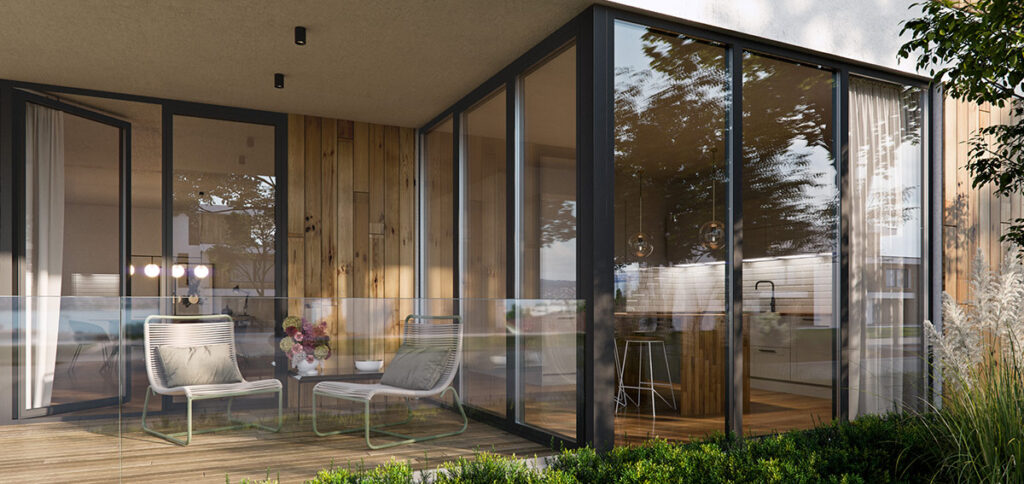 Okna balkonowe Miru Evo Standard - Aluhaus