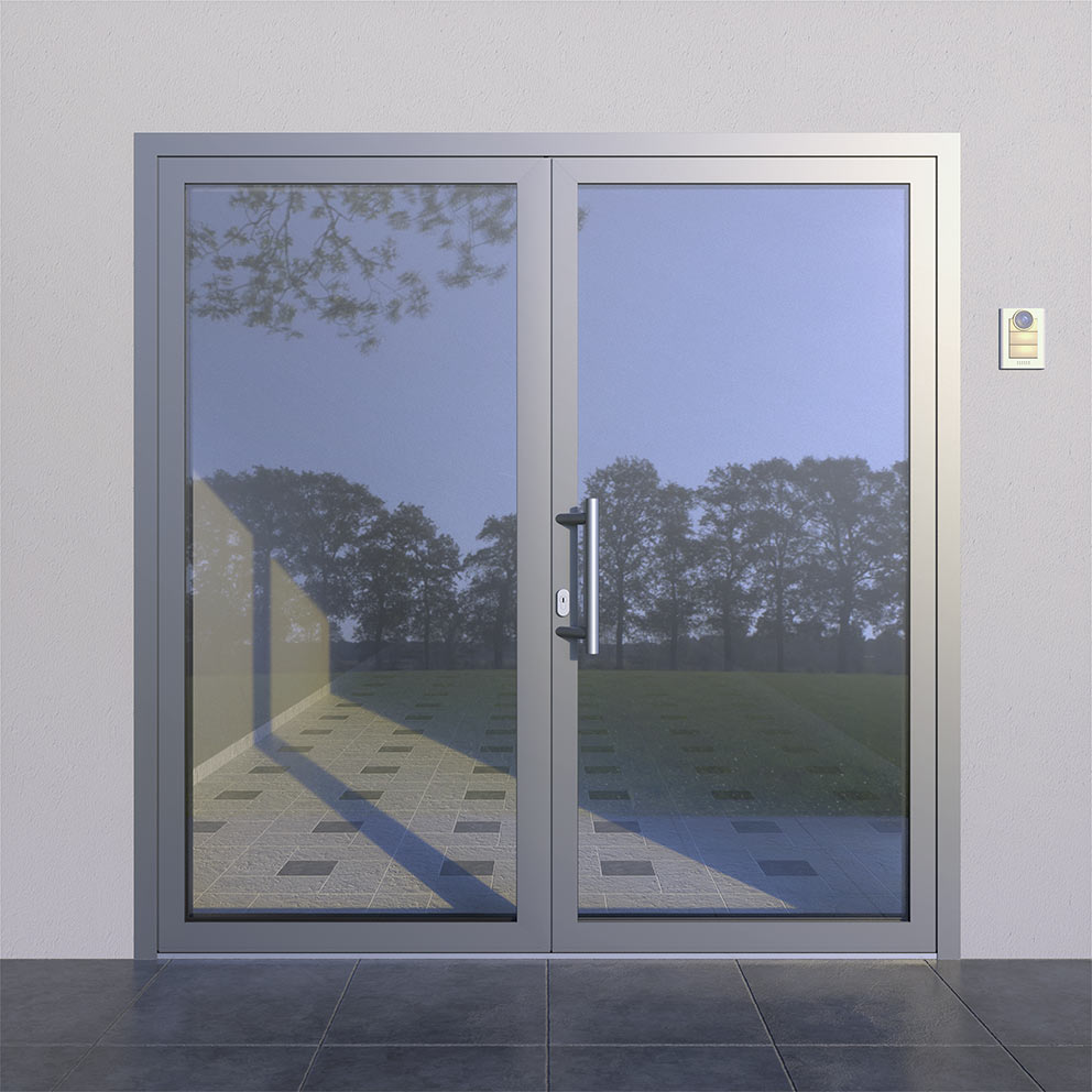 Drzwi aluminiowe podwójne - Aluhaus