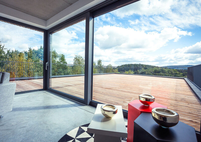 Okna panoramiczne - Aluhaus-Slide