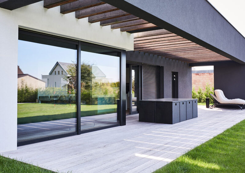 Drzwi przesuwne aluminiowe - Aluhaus