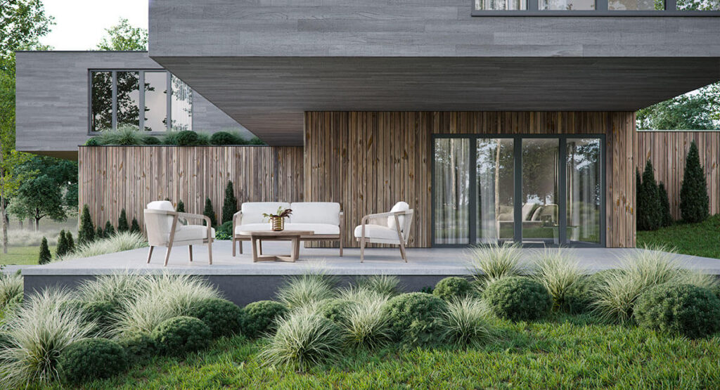 Okna antracytowe - Miru Evo Hidden - Aluhaus