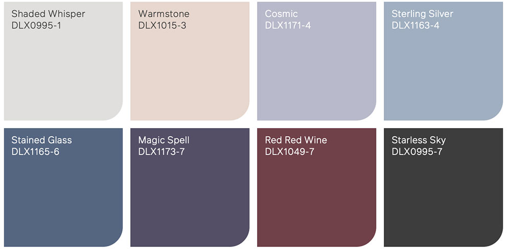 Modne kolory ścian 2025 - paleta kolorów Dulux