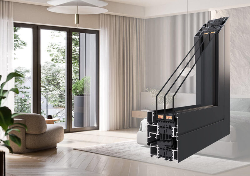 Okna trzyszybowe MIRU Evo Standard - Aluhaus