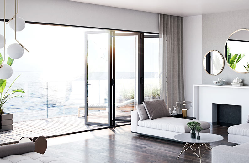 Drzwi tarasowe harmonijkowe Aluhaus Fold