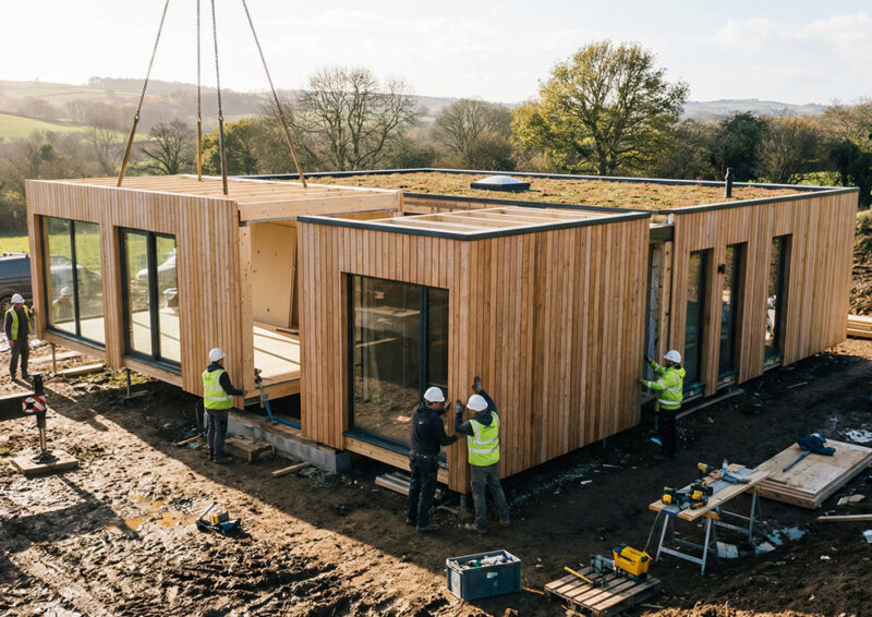 Drewniany dom modułowy