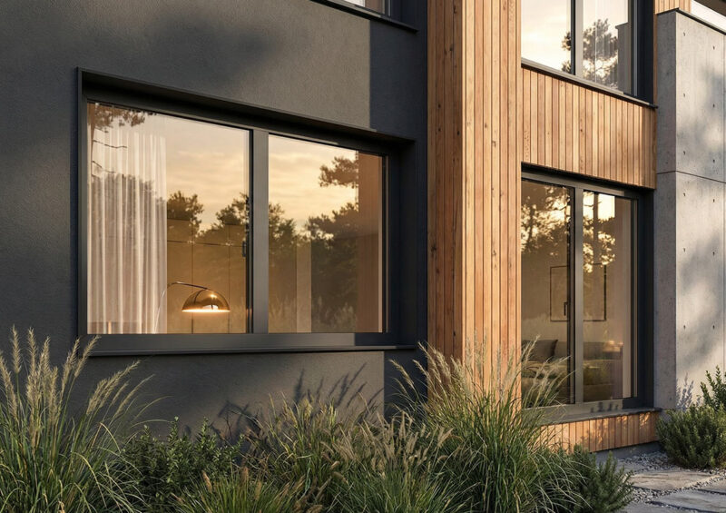 Okna Miru Evo Hidden w kolorze Grau Grunge